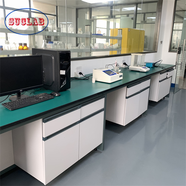 Lab Bench Recipe Compound V Mod Heavy Duty Chemistry Lab Workbench With Storage In Silver High Durability