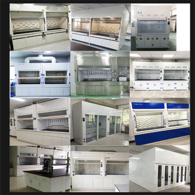 Epoxy Resin Worktop Lab Fume Hoods 0.3KW For Chemical Fume Extraction ...