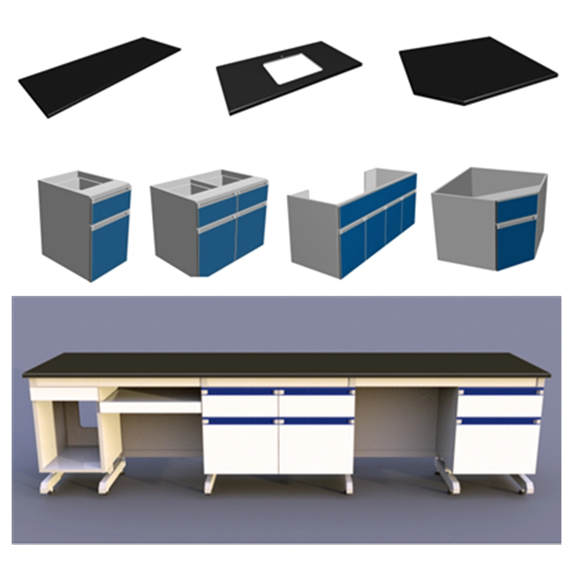 Phenolic Resin Or Epoxy Resin Lab Benches Manufacturers With DTC105 DEG Hinges 2
