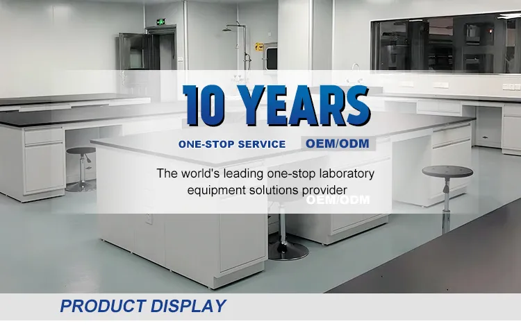 Phenolic Resin Worktop Laboratory Furnitures Cost  Nonwelded Linear Handle Ceramic Sink Lab Bench With DTC Rail 0