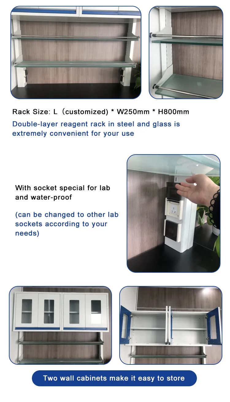Phenolic Resin Worktop Laboratory Furnitures Cost  Nonwelded Linear Handle Ceramic Sink Lab Bench With DTC Rail 3