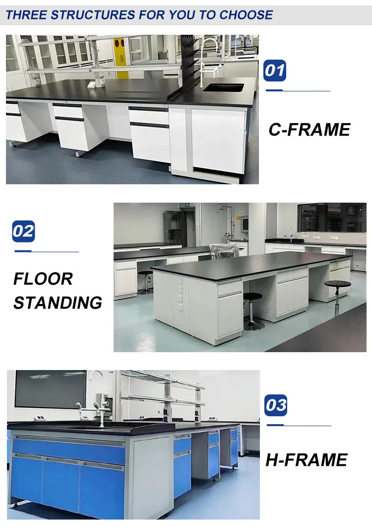 Customized Made Size & Color Lab Benches Design for Hospital & School Laboratory 8