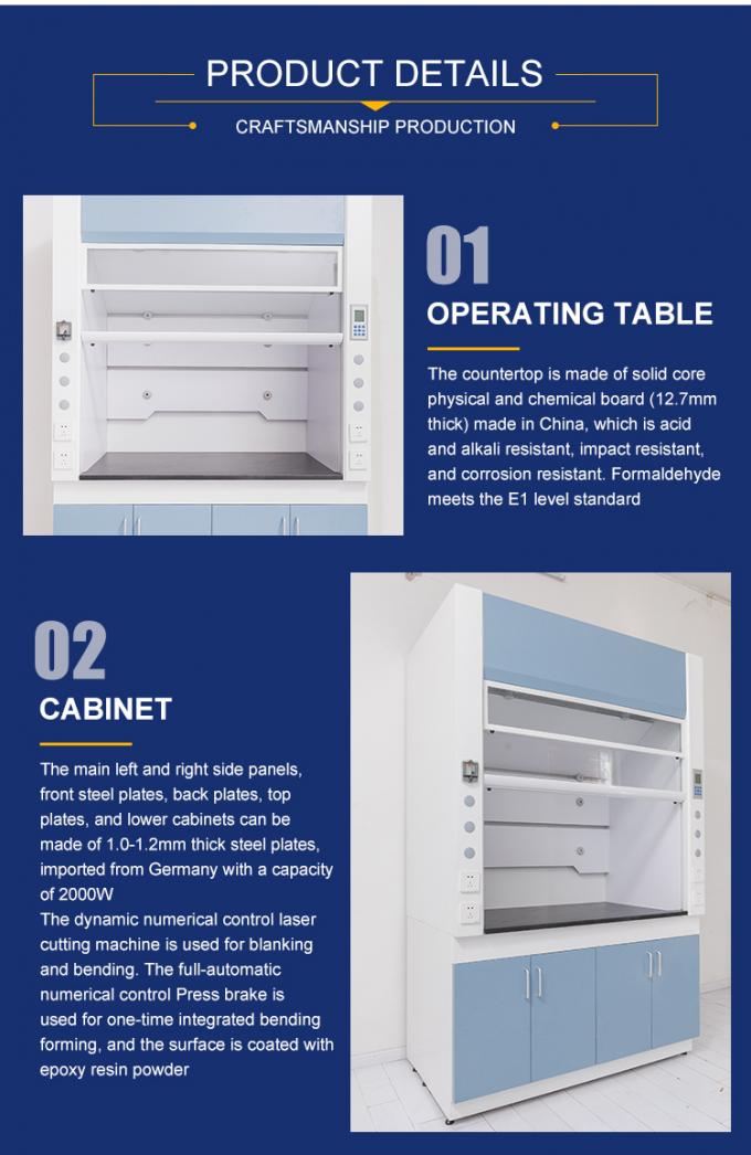 Activated Carbon Filter System Laboratory Fume Hood for Sale with Customized Features 2