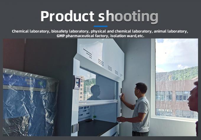 Installation Type Wall Mounted Chemical Fume Hood PP Fume Cupboard with Scrubber Customization 0