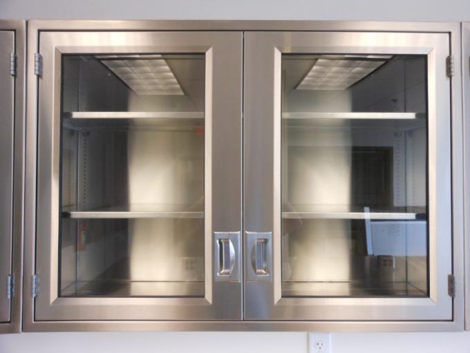 School Stainless Steel Lab Bench Floor Mounted Alkali Resistant 8