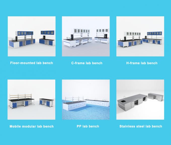 Rustproof Steel Laboratory Work Benches With Storage Multipurpose 9
