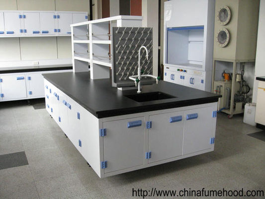 Biotechnology Chemistry Lab Furniture , C / H Frame Lab Bench Table SGS Certified
