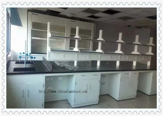 3000 mm Length  Chemistry Laboratory Table For School Fire - Resistant