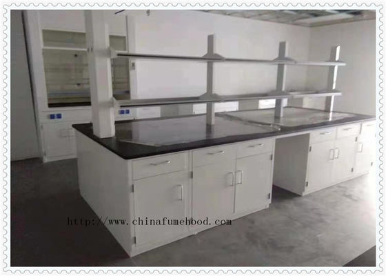 Chemical - Resistance Lab Bench Furniture Adjustable Shelf Beared Above 800 Kg
