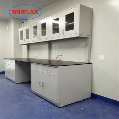 College Epoxy Resin Chemistry Lab Furniture Floor Mounted Steel Material