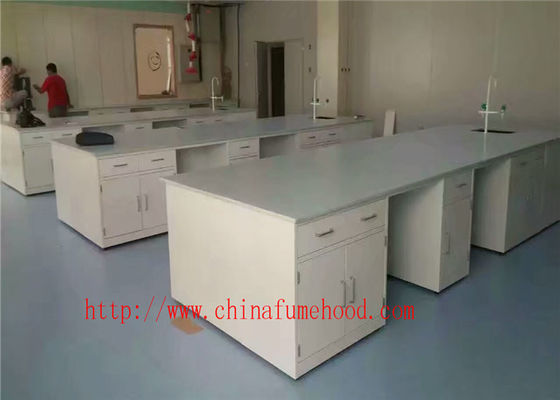 All Steel Structure Lab Central Bench For Chemical Factory and School From Huazhijun