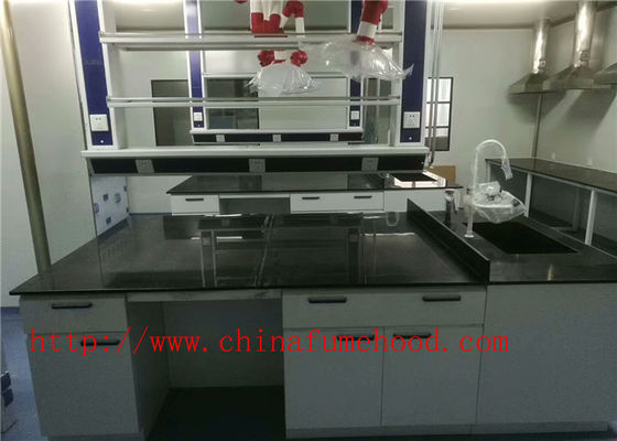 All Steel Structure Lab Central Bench For Chemical Factory and School From Huazhijun
