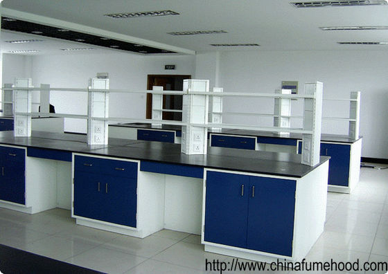 School Biology Steel Lab Furniture , Green Cabinet Door Metal Lab Casework