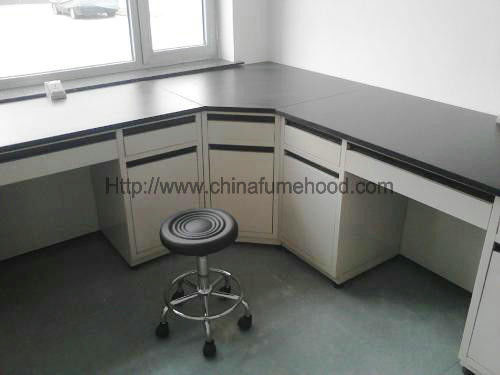 Lab Work Table With Sink Unit For Educational Institutions and Testing Center Steel Lab Furniture