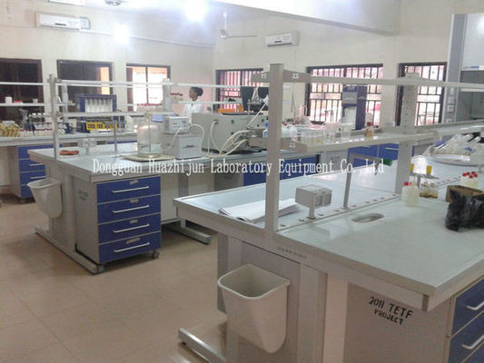 3m Length Steel Lab Furniture , Acid Resist Laboratory Benches And Cabinets