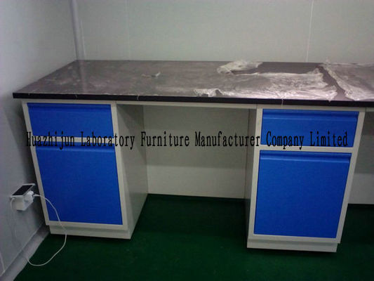 Blue Color Wall Chemistry Lab Bench Corrosion Resistant Practical