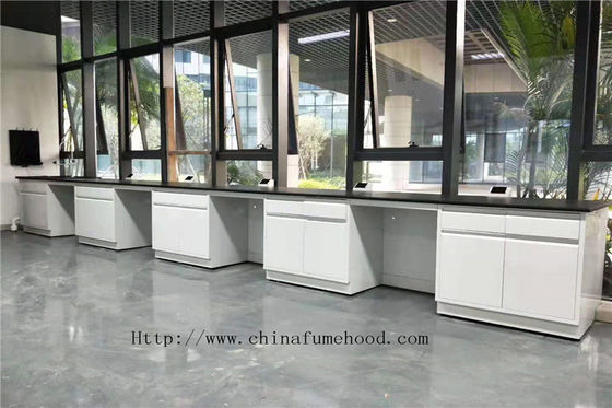 Waterproof Steel Lab Workstation Bench , Anticorrosive Island Benches In Laboratory