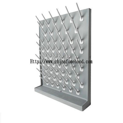 PP Pegboard Laboratory Fittings Removable Lockable Plastic Dripping Rack