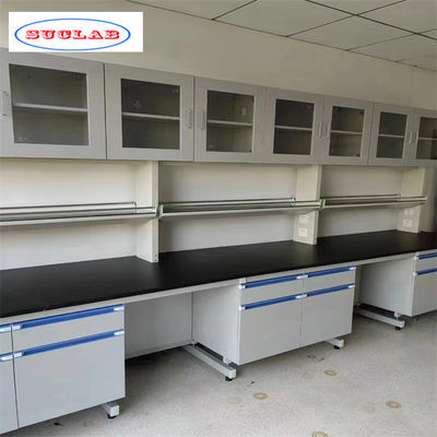 Maximize Efficiency with Lab Wall Benches With Storage Cbianet in Export Packaging