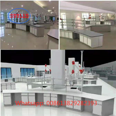 Good price CE Durable Chemistry Lab Furniture Workstation Multiscene White Color online