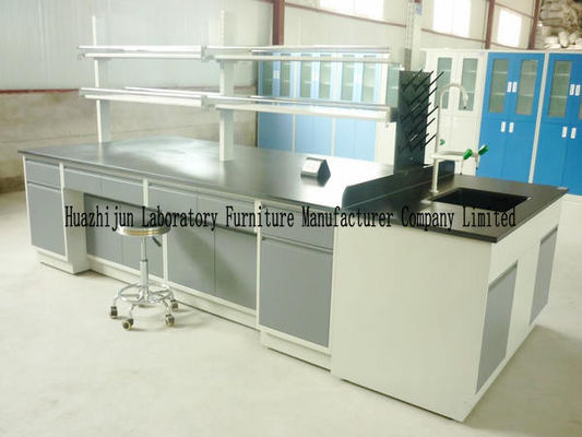 Good price Hospital Cold Rolled Steel Lab Bench , Waterproof Island Table For Laboratory online