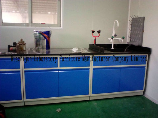 Good price Blue Color Wall Chemistry Lab Bench Corrosion Resistant Practical online