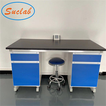 Good price ISO9001 Antirust Laboratory Workbench Furniture , Steel Wood Engineering Lab Benches online