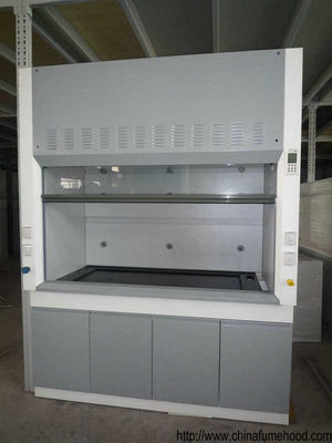 Good price Grey / White Steel Fume Hood 0.8-1.0M Door Open Height Adjustable Air Volume online