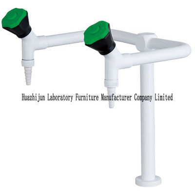 Good price Double Outlet Science Lab Faucets Deck Mounted Epoxy Coated Acid Resistant online