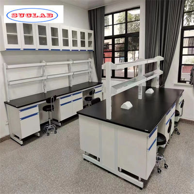 Good price Spacious Chemistry Lab Workbenches with Locks As Drawing for Organization online