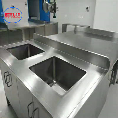 Good price Integral Structure Stainless Steel Lab Bench with 300kg Load Capacity Silver online