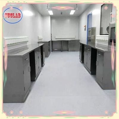 Good price Polished Stainless Steel Lab Bench For Worktop With Bolt Connection Installation Method online