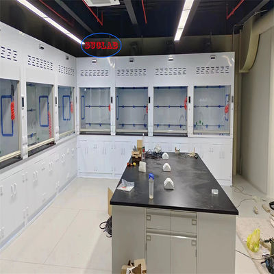 Good price Reliable Polypropylene Chemical Fume Hood Lab Stink Cupboard ≤60dB Noise 400m3/h Airflow online