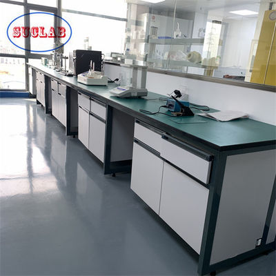 Good price High Durability Chemistry Lab Workbench Laboratory Furniture White Or Blue Color online
