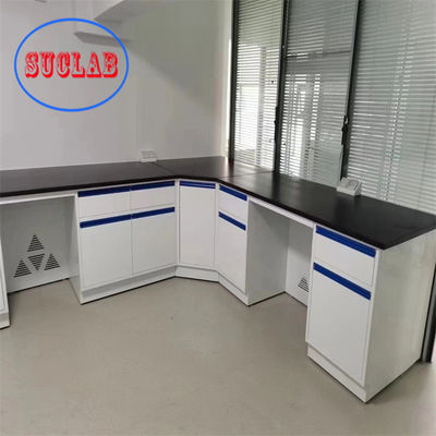 Good price Customizable Chem Lab Bench Insertion Aluminum Alloy Handle Wooden Base Cabinet online