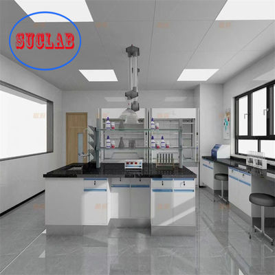 Good price Customized Made Blue Full Steel Chemistry Lab Table DTC 16-INCH THREE SECTION online