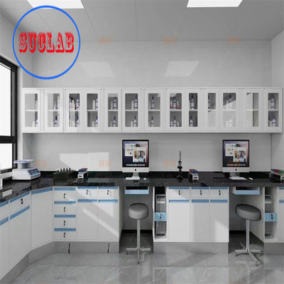 Good price L*1500/750 W *800/850mm H Or Customizable Lab Benches with Shelves and C-shared Handle online
