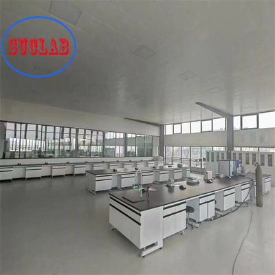 Good price Heavy Duty Wood Chemistry Lab Workbench  With Adjustable Nylon Foot online