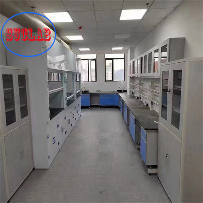 Good price Multi Purpose Chemistry Lab Workbench With Multiple Cabinets DTC105 DEG Hinges Phenolic Resin online
