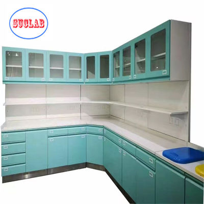 Good price Adjustable Shelves Hospital Furniture Disposal Cabinet with Sink Manufacturers online