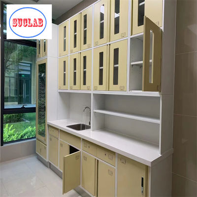 Good price Industry Hospital Furniture Hospital Disposal Workbenches with Three Section Slider online