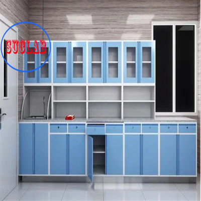 Good price Full Steel Treatment Room Cupboard with Adjustable Shelves Metal Type online