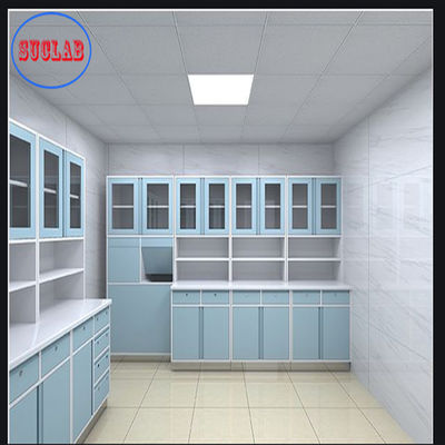 Good price Hospital Clinic Full Steel Operation Room Disposal Cabinet Adjustable Shelves Three Section Slider online