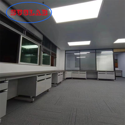 Good price Chemistry Lab Workbenches Chemical Resistant Laminate Surface Steel Frame Fire Resistant Cabinets DTC105 DEG Hinges online