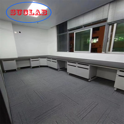 Good price Chemical Resistant Epoxy Resin Chemistry Lab Workbench Design C Frame Assembly Fire Resistant Safety Features online