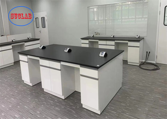 Good price Steel  Chemistry Lab Bench Lab Workbench Hong Kong White With Multi Functional Socket And Adjustable Glass Shelf online