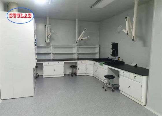 Good price Rectangular Chemistry Lab Bench Laboratory Furniture Vietnam With DTC 16-Inch Three Section Silent Rail online