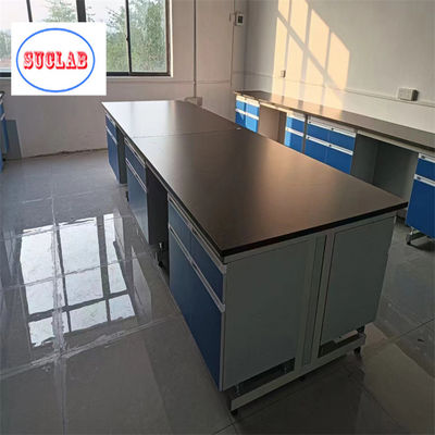 Good price Steel Wood Chemistry Lab Workbench Laboratory Furniture Malaysia DTC105 DEG Hinges Fire Resistant For Safety Operations online