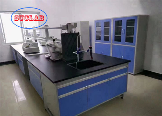 Good price Chemistry Lab Workbench Laboratory Bench Vietnam With Phenolic Resin Worktop Safety C Frame Design DTC105 DEG Hinges online