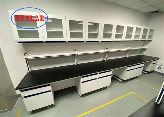 Good price Chemical Resistant Steel Wood Chemistry  Lab Workbench Laboratory Bench Vietnam With Multiple Cabinets online